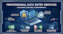 do secure and accurate data entry, web research, and data cleaning