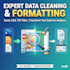 clean, format, and prepare raw data for analysis