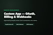 develop your custom shopify app with oauth billing and webhooks