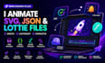 animate svg json and lottie files