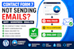 fix contact form 7, wordpress SMTP and email delivery issues