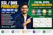 fix SSL, https, domain, dns and website connection issues