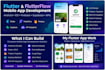 develop flutter and flutterflow mobile apps,