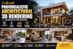 create photorealistic architectural 3drendering for interior and exterior design