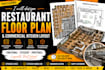 design restaurant floor plan and commercial kitchen layout