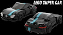 design lego model, custom moc car 3d lego model technic vehicle with instruction