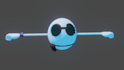 create a game asset model using blender