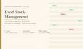 create your personalized excel stock management