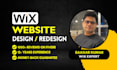 do wix landing page, wix website redesign and wix website design