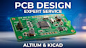 do pcb design, pcb layout, and circuit schematic in altium, kicad