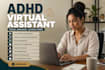 be creative executive adhd personal virtual assistant social media VA