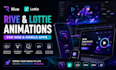 create rive and lottie animations for web and mobile apps