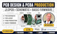 design pcb schematic and pcba for jlcpcb with basic firmware support
