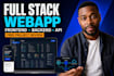 develop custom full stack webapp, business website, saas web application, ai app