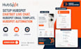 setup hubspot chatbot live chat, hubspot email template, hubspot automation