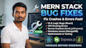 fix react, nodejs and mern stack bugs