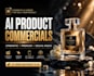 create cinematic ai product commercials