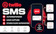 setup twilio SMS autoresponder, lead capture, studio flow automation