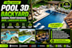 design pool 3d backyard garden, permit drawings, deck, landscape design