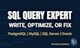 write, optimize or fix your sql queries and database scripts
