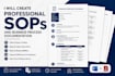 create professional sops and business process documentation