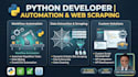 develop custom python script for web scraping and automation