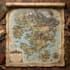 draw a detailed hand drawn fantasy map