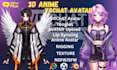do custom vrchat avatar vrc character vr avatar creation anime vrc model vtuber