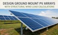 design ground mount pv arrays with structural wind load calculations