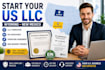 register wyoming or new mexico llc for non residents with ein