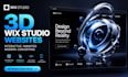 3d animated wix studio website spline interactive animation 3d wix landing page