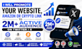 promote website amazon crypto link to USA UK audience