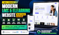create a modern lms website, elearning website, and online course platform