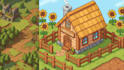 do isometric pixel game art pixel game assets sprite sheet, environment