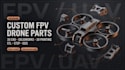 design a custom fpv drone frame and quadcopter cad model in solidworks