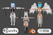 create a custom anime 3d vtuber, vrchat avatar, furson or humanoid character