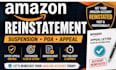 write amazon reinstatement appeal letter
