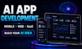 develop ai website, ai web application, ai chatbot, ai mobile app development