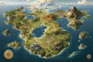 draw fantasy map illustration