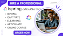 create an interactive elearning course with articulate, ispring and captivate