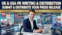 write press release and do PR distribution to news media