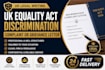 draft a UK equality act discrimination complaint or grievance letter
