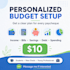 create a personalized budget and paycheque plan for you