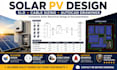 design solar pv system, sld, cable sizing and autocad drawings