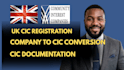 handle UK cic registration, formation and company to cic conversion