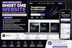 build your ghost cms website, customize ghost theme, and setup ghost newsletter