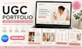 create a canva ugc portfolio website for creators