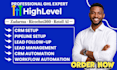 setup gohighlevel CRM zadarma, ricochet360, redtail CRM workflow automation