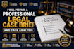 prepare a professional legal case brief and case analysis