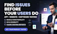 user testing app testing website testing android ios app testing QA UX usability
